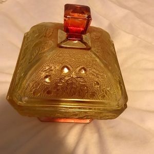 Jeannette glass compote candy dish